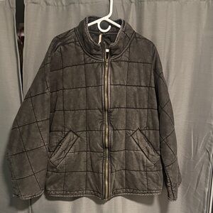 Free People Dolman Quilted Knit  Jacket